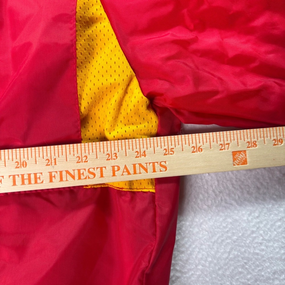 Vintage Butwin USA Nylon Bomber Jacket Men's XL Red Full Zip Striped Made USA - Picture 8 of 8
